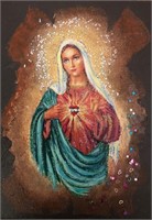 "Immaculate Heart Of Mary"7,5x5,5"Collectible Icon