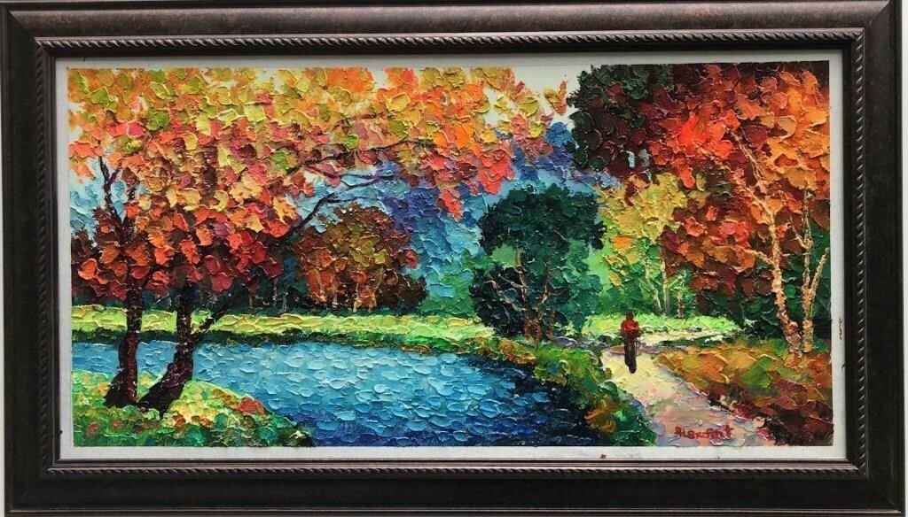 "Pathway Into The Autumn"13x25Original - Antanenka