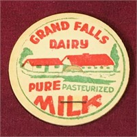 Grand Falls Dairy Milk Bottle Top (Vintage)