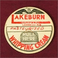 Lakeburn NB Dairy Milk Bottle Top (Vintage)
