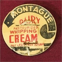 Montague Dairy Milk Bottle Top (Vintage)