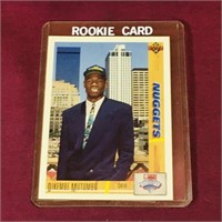 1991 UD Dikembe Mutombo NBA Basketball Card