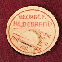 George F. Hildebrand Milk Bottle Top (Vintage)