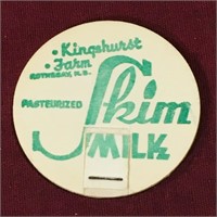 Kinghurst Farm Skim Milk Bottle Top (Vintage)