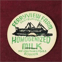 Ferryview Farm Milk Bottle Top (Vintage)