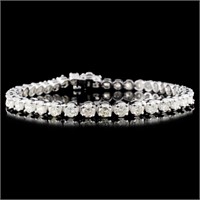 14K White Gold 7.00ctw Diamond Tennis Bracelet