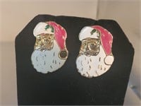 Santa earrings