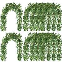 Yunlly 135ft Artificial Faux Greenery Garland Will
