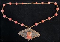 ROSE ONYX & COPPER NECKLACE