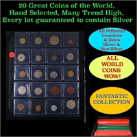 20 Great Coins of the World, hand selected, many t