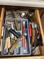Kitchen utensils bring a box