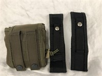 Two Belt Knife Holders & Foldable Bag