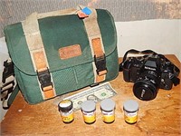 Nikon N2020 AF Camera, Canon Carry Case & Film