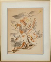 Andre Masson Untitled Lithograph in Colors