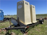 Two Porta-Potties with Trailer