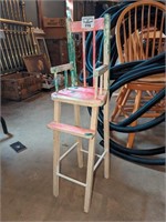Wooden Doll's High Chair
