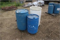 (3) Poly Barrels