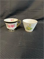 2 (Japanese-English) Porcelain Cups