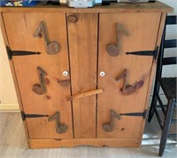 Custom Handcrafted 2 Door Music Cabinet