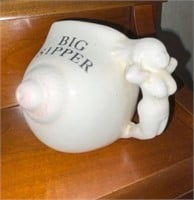 Vtg Novelty "Big Sipper" Boob Cup, Nude Lady