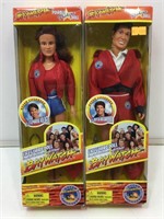 2 NIB Baywatch lifeguards posable fashion dolls.