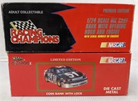 NASCAR Limited edition coin bank with lock