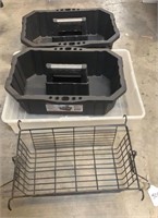 Husky Tool Carriers and Plastic Tote