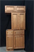 4 Matching Wood Kitchen Cabinets- BR