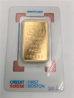 CREDIT SUISSE ONE OUNCE 999.9 FINE GOLD BAR