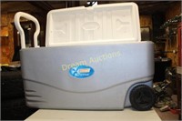 Large XTreme Coleman Cooler with Back Wheels