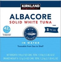 Kirkland Albacore Solid WhiteTuna 7Oz Pack $28