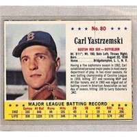 1963 Jello Carl Yastrzemski Nice Shape