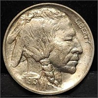 1913 Type 1 (On Mound) Buffalo Nickel BU