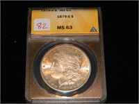 1879-S Morgan $1 ANACS MS63