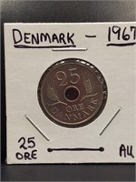 1967 Denmark coin