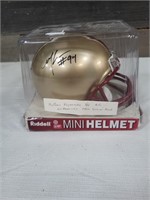 Matteas Keywanuka signed mini helmet