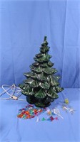 Vintage Ceramic Christmas Tree w/Lights