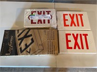 2 pairs of exit signs