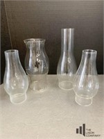 Glass Oil Lamp Shade Lot