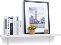 Floating Shelves, Solid Wood Wall Shelves 36in
