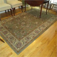 Home Traditions Indian Rug Olive 5' x 8"