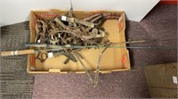 Animal traps, (2) fishing rods