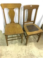 Lot of 2 Wood Chairs (Pick up only)