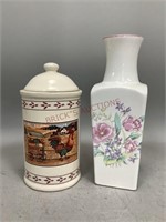 Decorative Canister and Vase