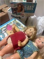 Toy Lot Incl Dolls, Vanity, Barbie Case
