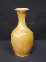 Handmade glazed ceramic vase, made in