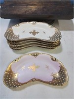 Group of 6 beautiful bound dishes