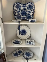 Blue and White Assorted Dishes