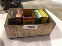 Wooden Box w/ Assorted Ammo