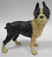 Cast Iron Painted Dog Coin Bank
